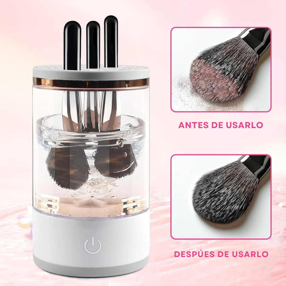 Limpiador de brochas de maquillaje