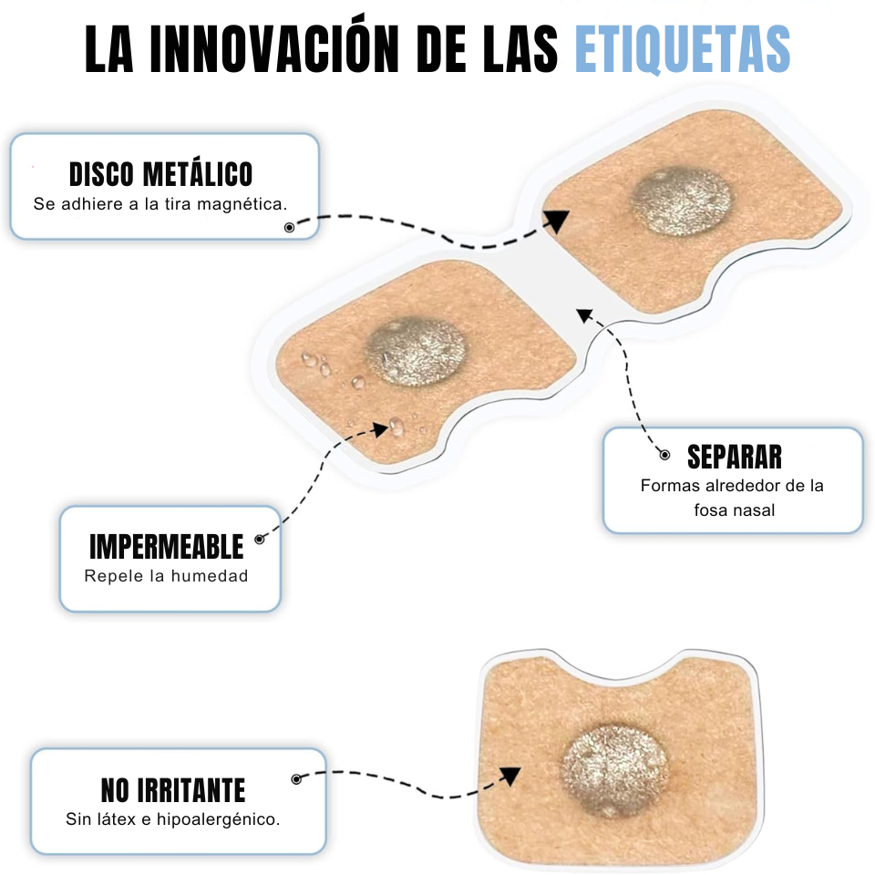 Tiras nasales magnéticas -  Pack de 15 Unidades